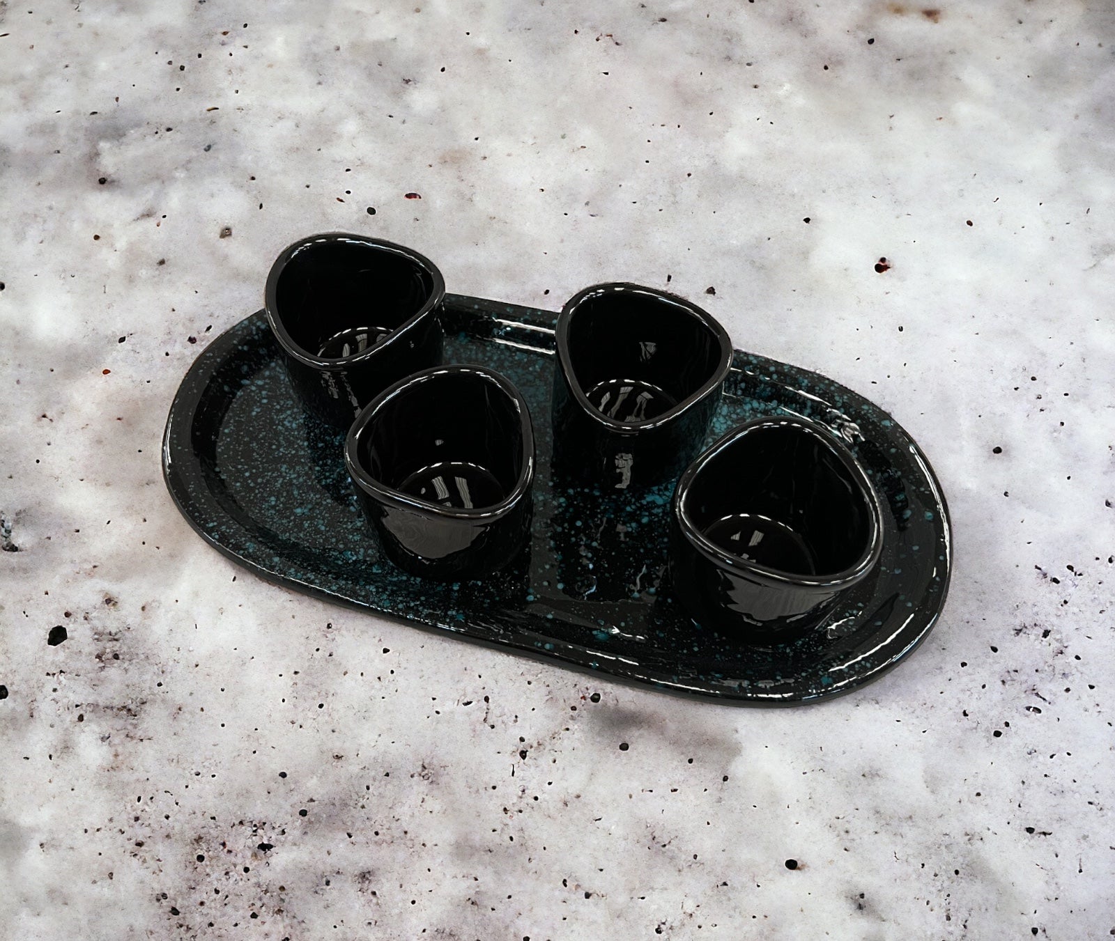 Schramm® Set di 6 tazze da caffè in porcellana nera, 340 ml, set di tazze da caffè, in ceramica, con manico Schramm® Set di 6 tazze da caffè in porcellana nera, 340 ml, set di tazze da caffè, in ceramica, con manico