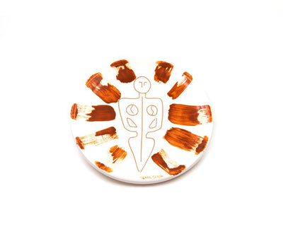 piatto da appendere in ceramica sarda realizzato nel laboratorio Terra Sarda Ceramiche di Siniscola