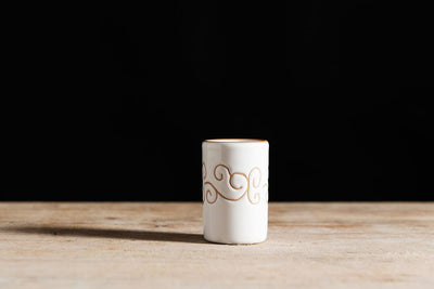 Tazza Latte Con Piattino bianco Linea Mandras in ceramica sarda – Terra  Sarda Ceramiche